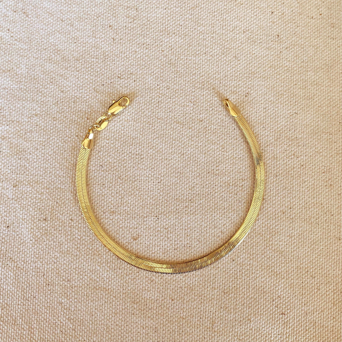 Classic Herringbone Bracelet - Daily Sparkles