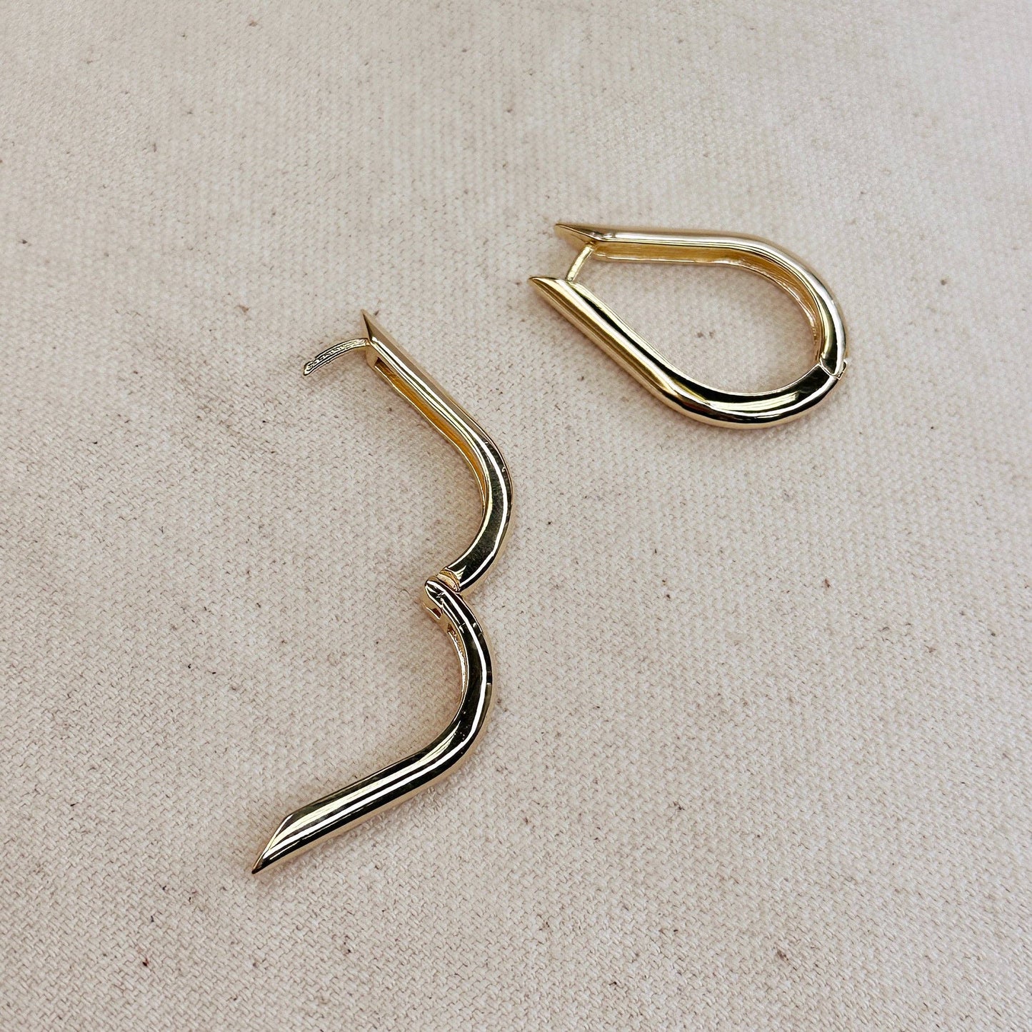 Teardrop Hoop Earrings - Daily Sparkles