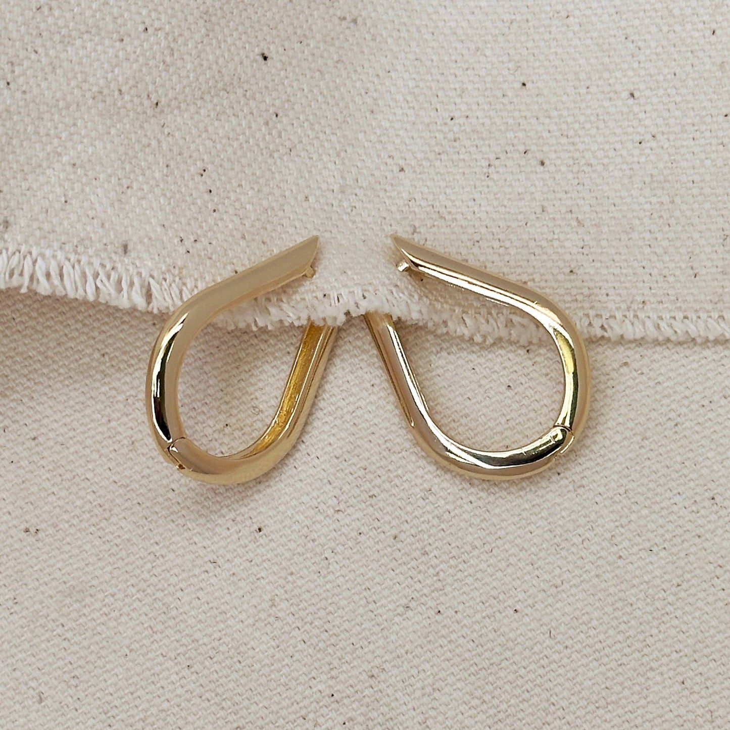 Teardrop Hoop Earrings - Daily Sparkles
