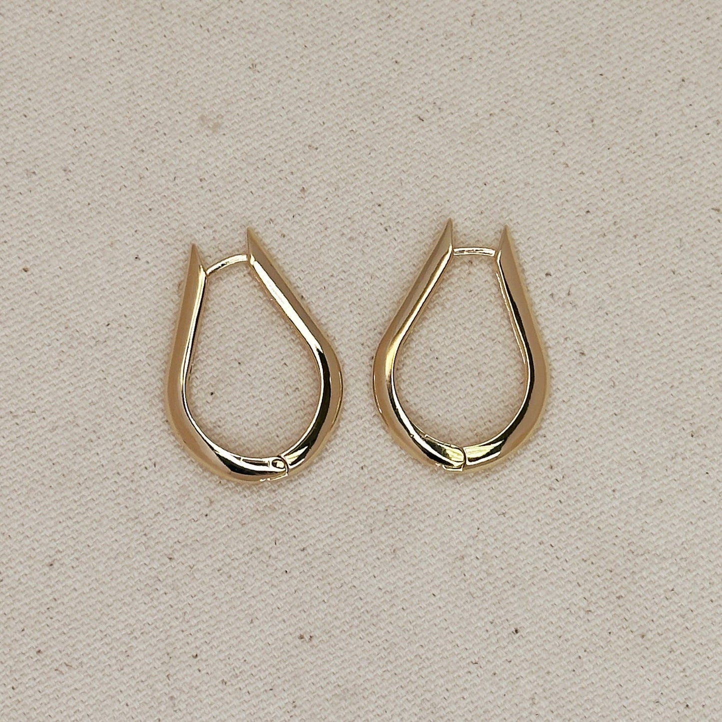 Teardrop Hoop Earrings - Daily Sparkles