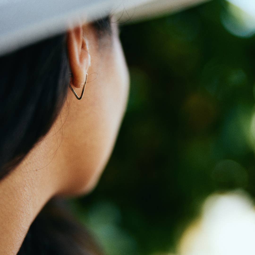 Triangle Stud Earrings - Daily Sparkles