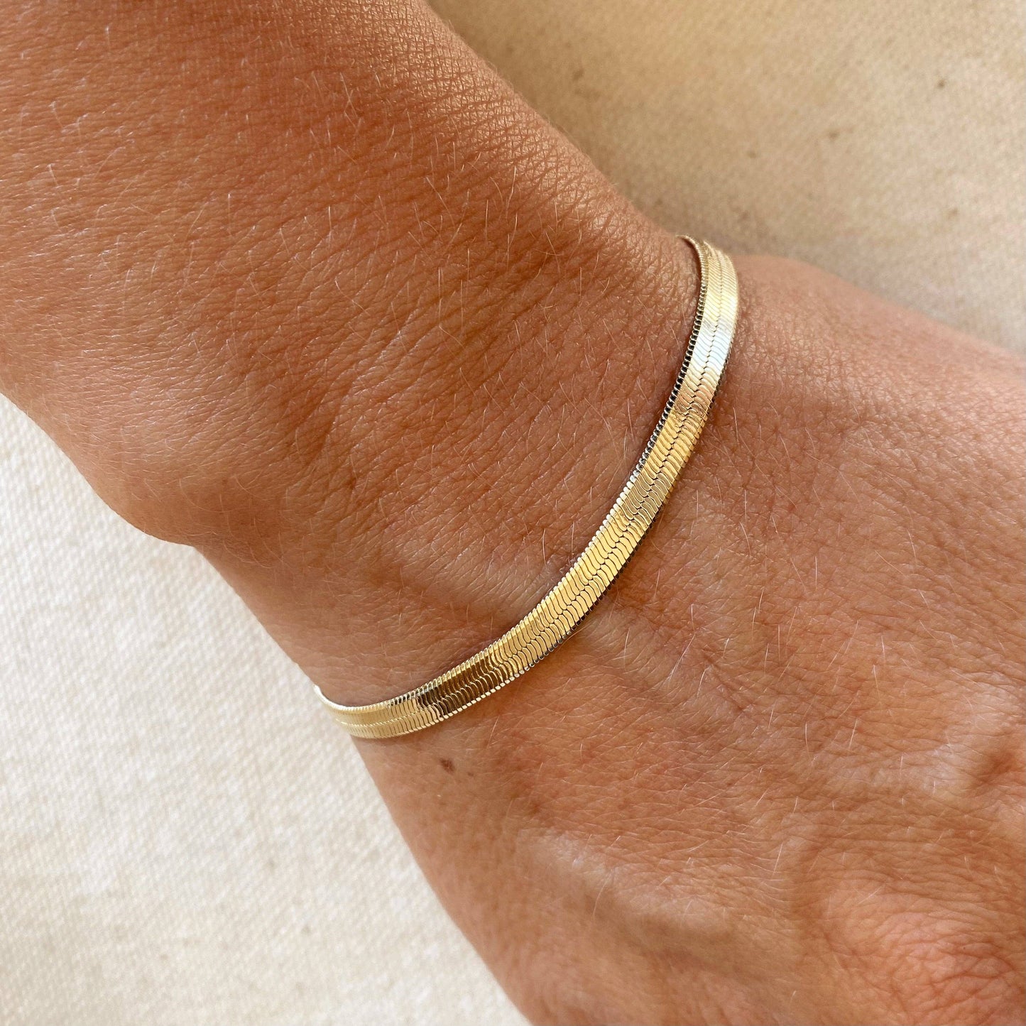Classic Herringbone Bracelet - Daily Sparkles 