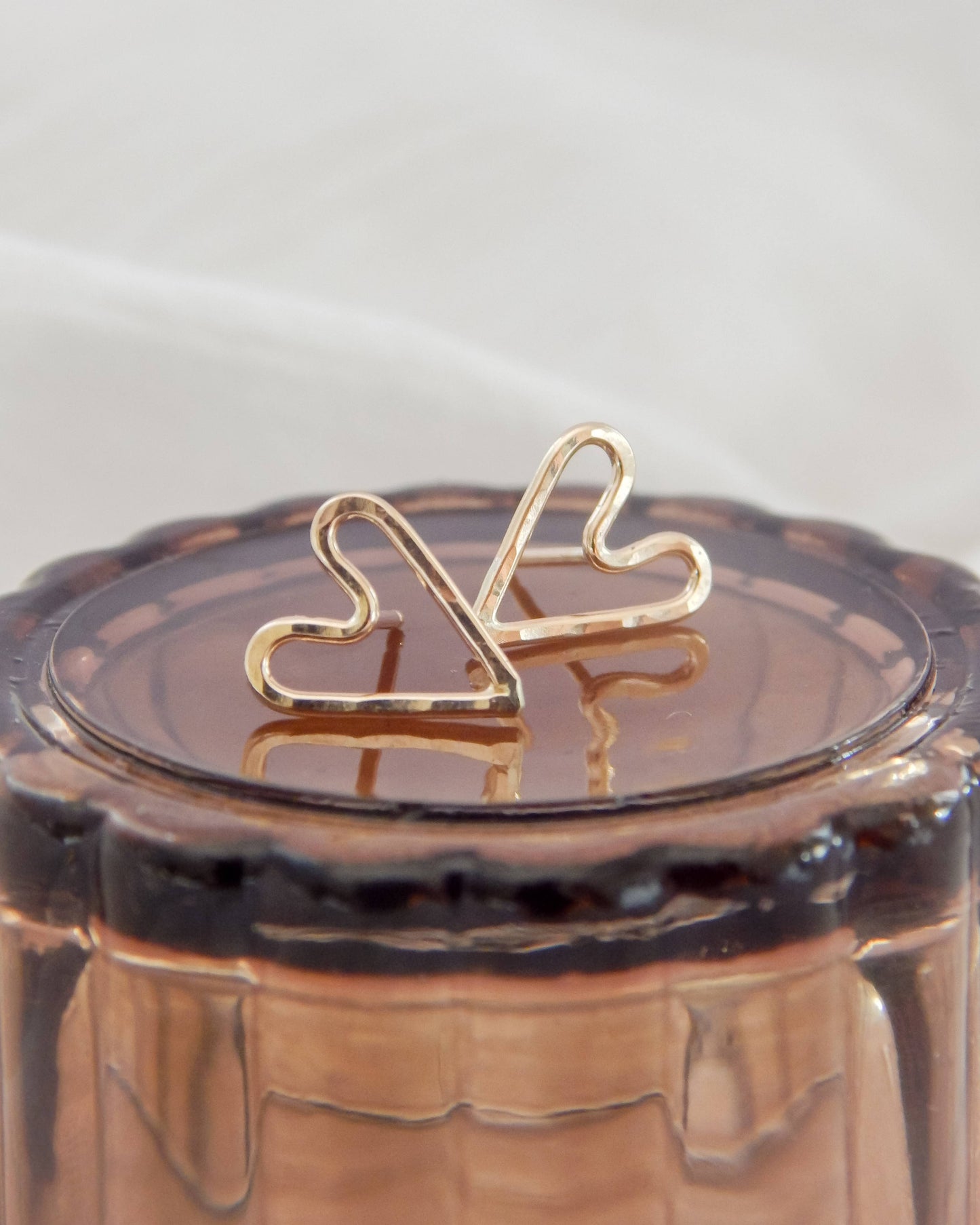 Hammered Heart Studs - Daily Sparkles 