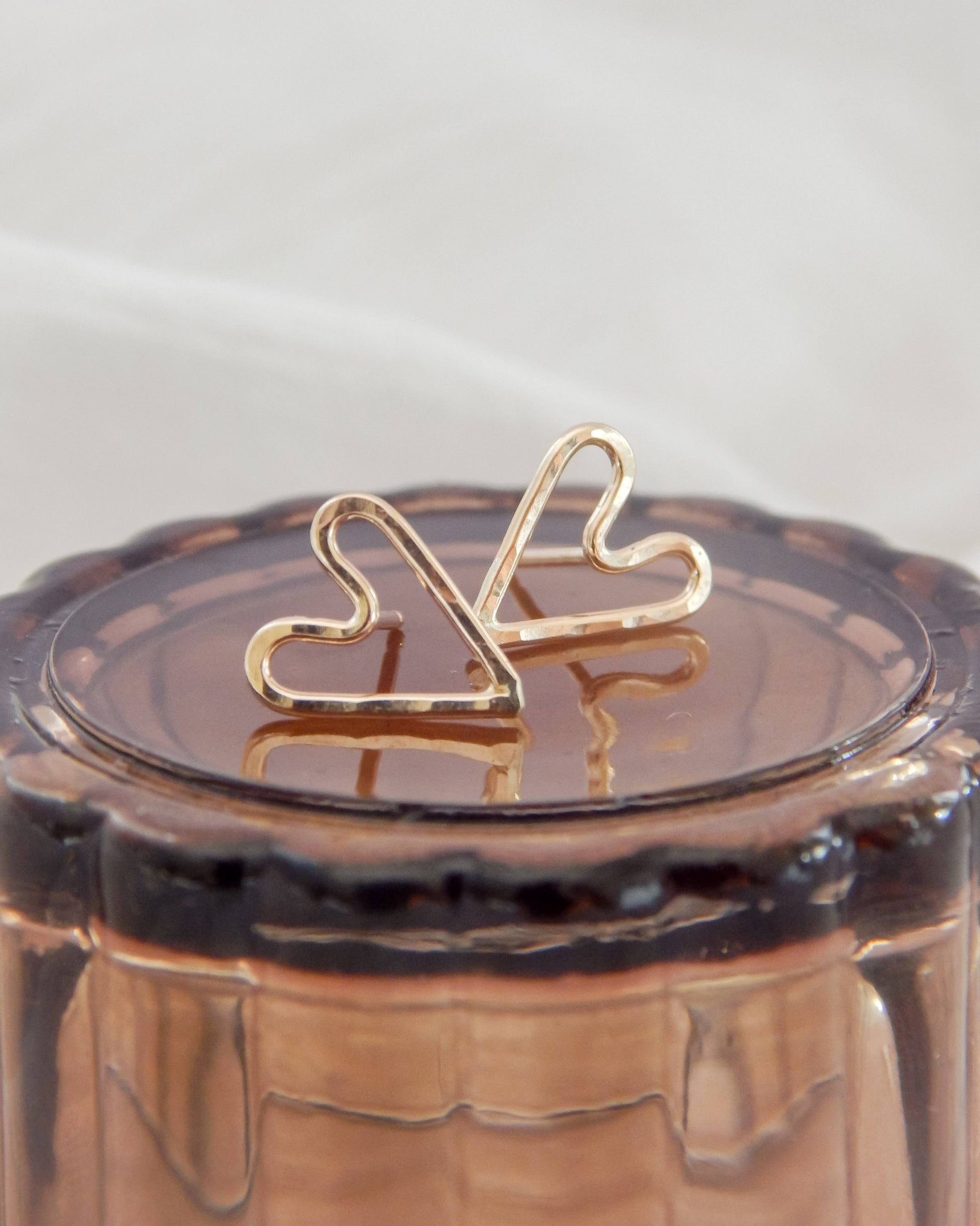Hammered Heart Studs - Daily Sparkles 