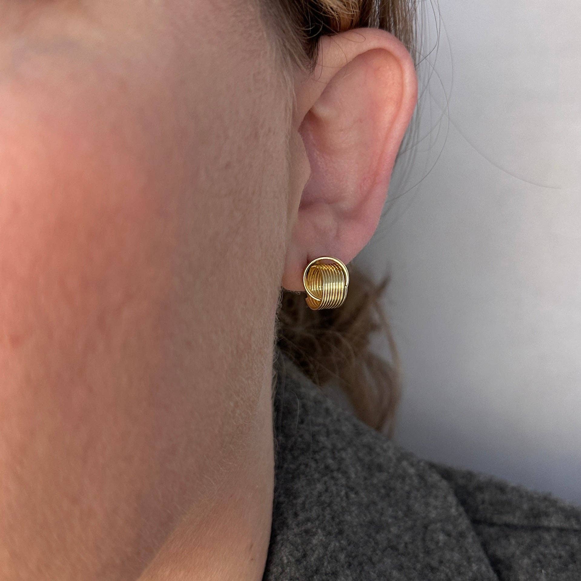 Intricate Knot Stud Earrings - Daily Sparkles 