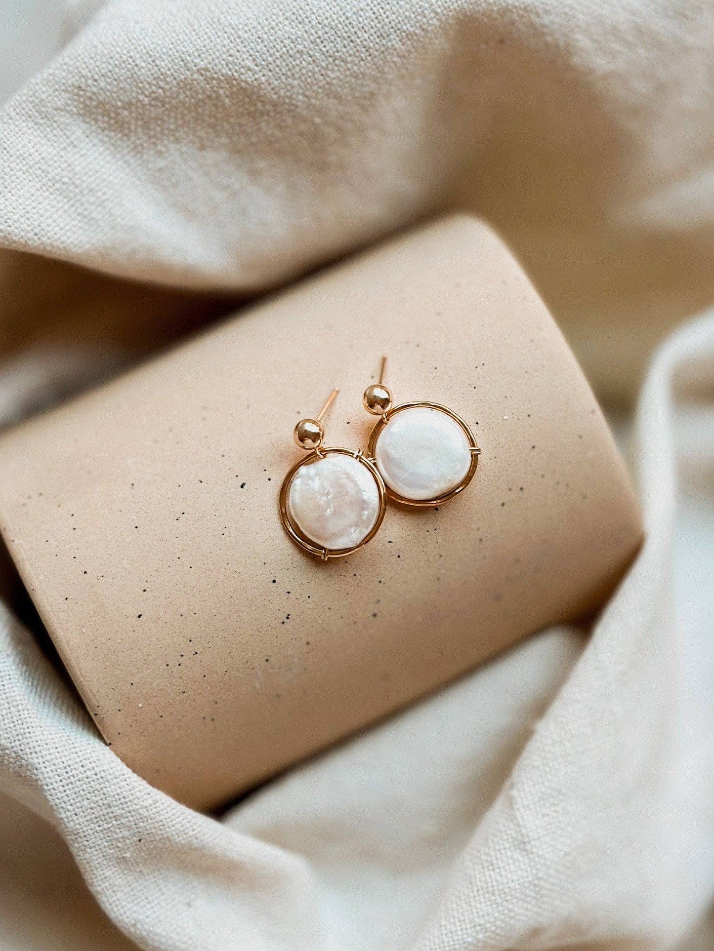 Pearl Halo Earrings - Daily Sparkles 