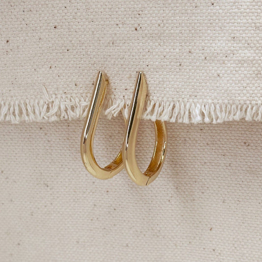 Teardrop Hoop Earrings - Daily Sparkles 