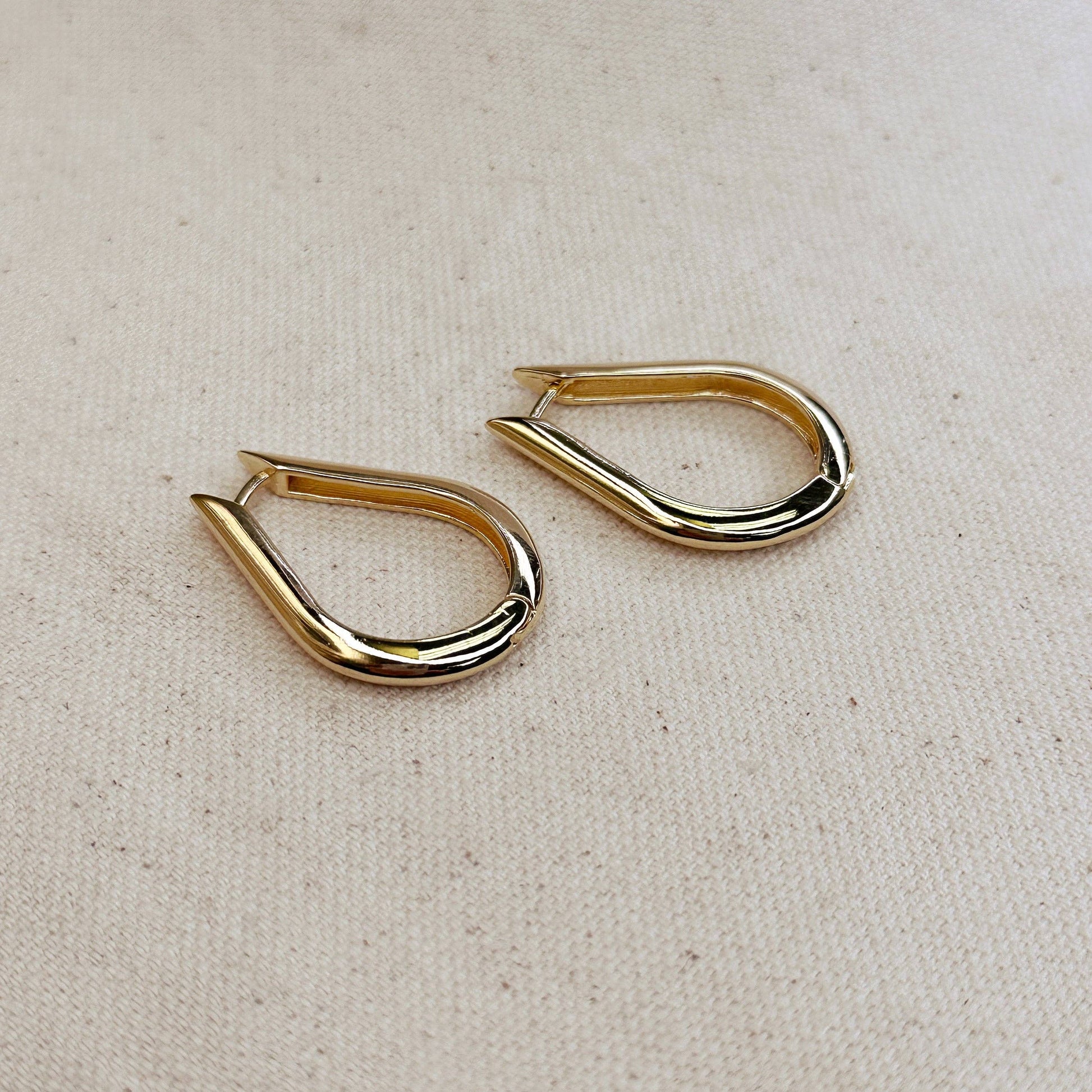 Teardrop Hoop Earrings - Daily Sparkles 