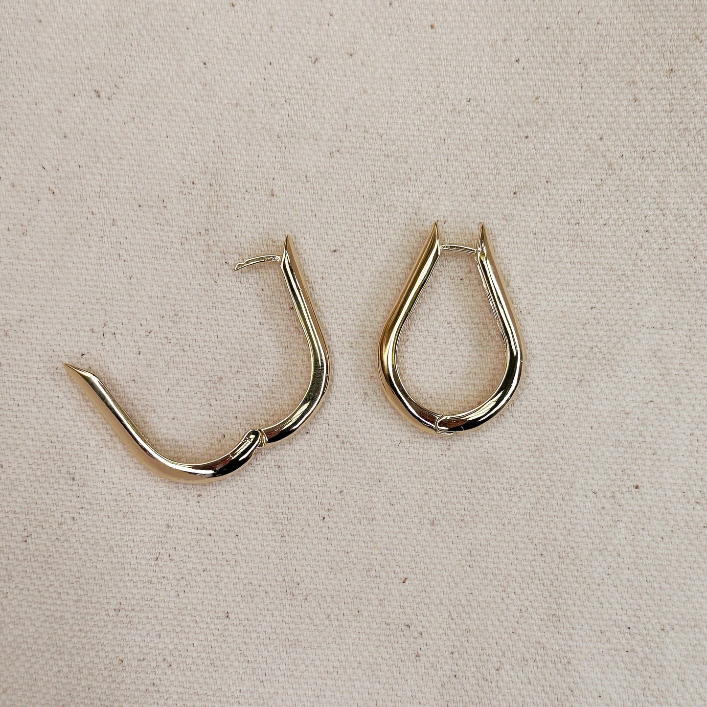 Teardrop Hoop Earrings - Daily Sparkles 