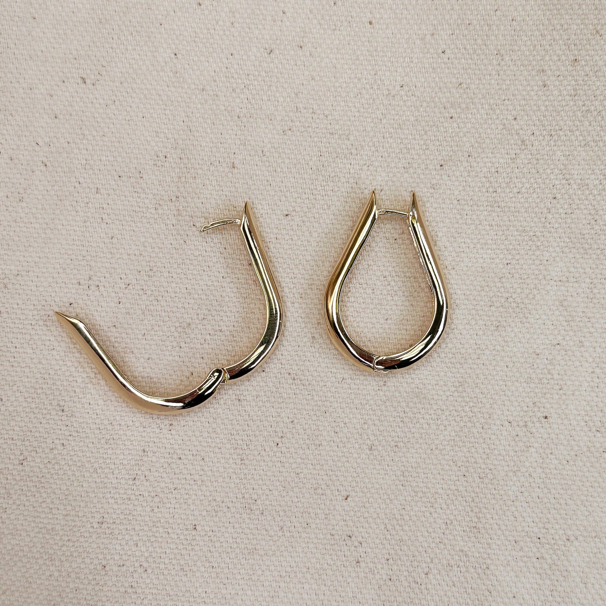 Teardrop Hoop Earrings - Daily Sparkles 