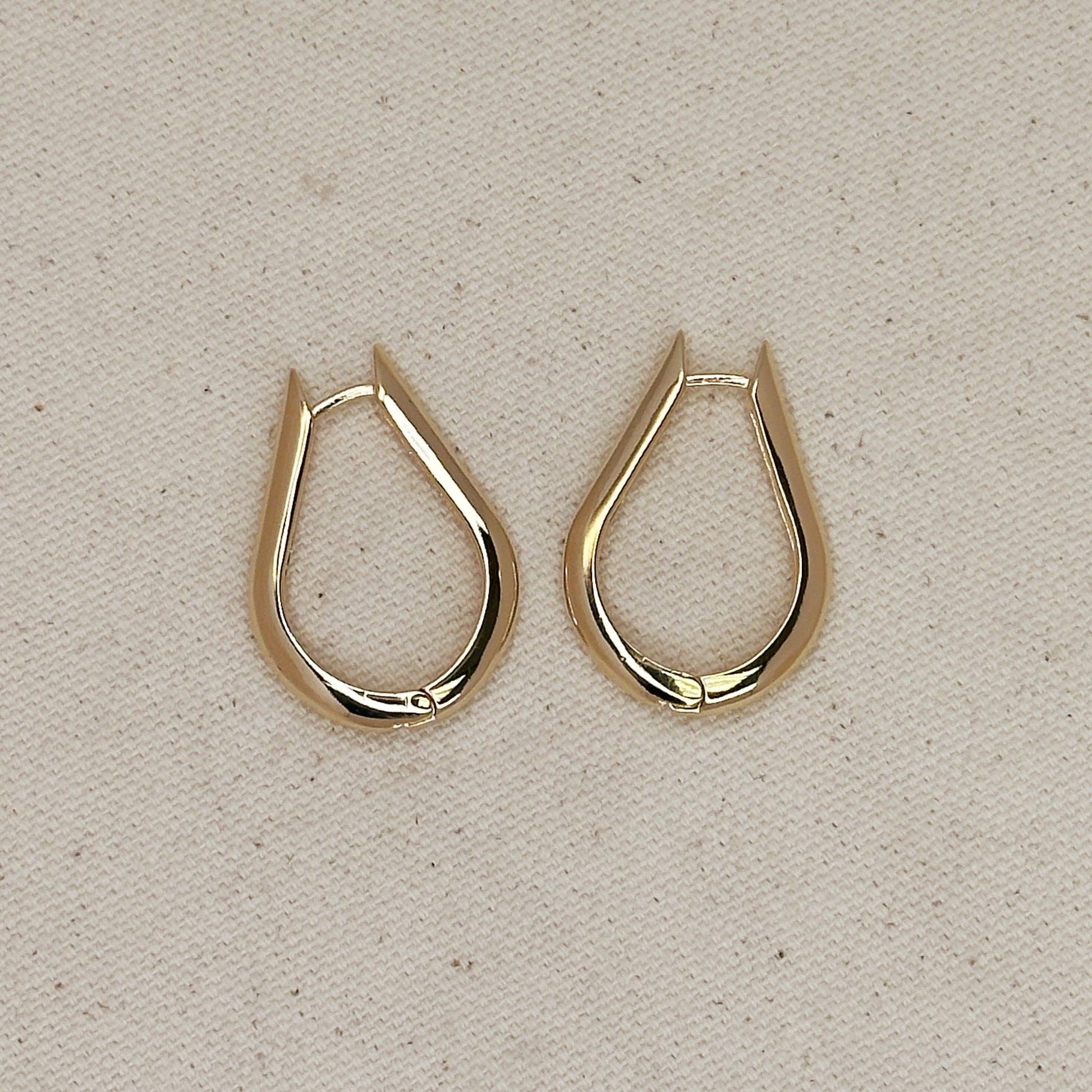 Teardrop Hoop Earrings - Daily Sparkles 
