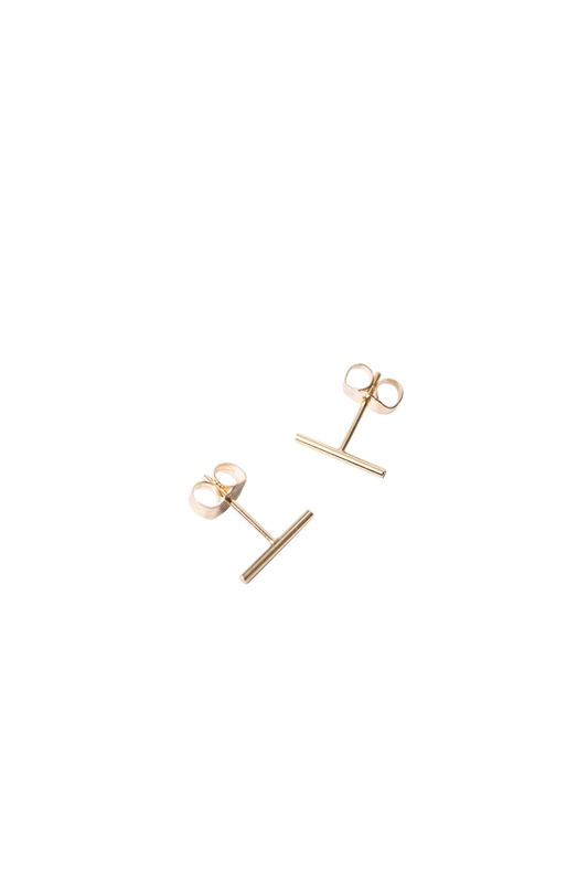 Tiny Bar Stud Earrings - Daily Sparkles 