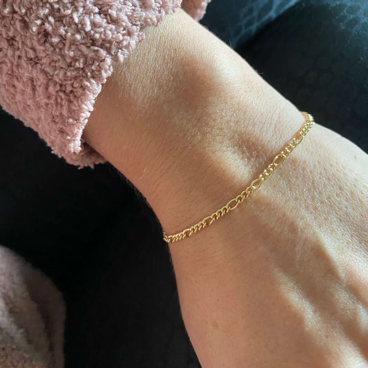 Figaro Chain Bracelet - Daily Sparkles 