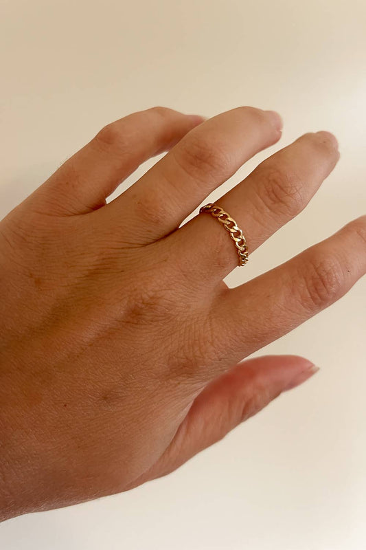 LuxeLink Chain Ring - Daily Sparkles 