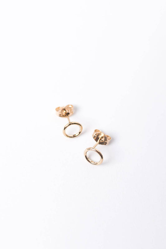 Tiny Hoop Stud Earrings - Daily Sparkles 
