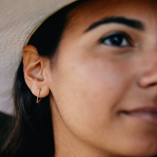Triangle Stud Earrings - Daily Sparkles 